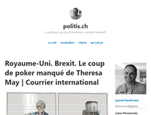 Tablet Screenshot of politis.ch